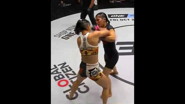 VICIOUS ELBOW  Will Stamp score another epic finish when she takes on Kana at ONE 173 in Japan?