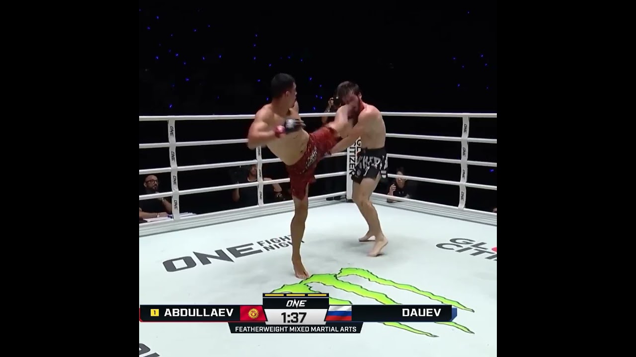 100% FINISH RATE  Akbar Abdullaev batters Ibragim Dauev to boost his perfect record to 13 0!