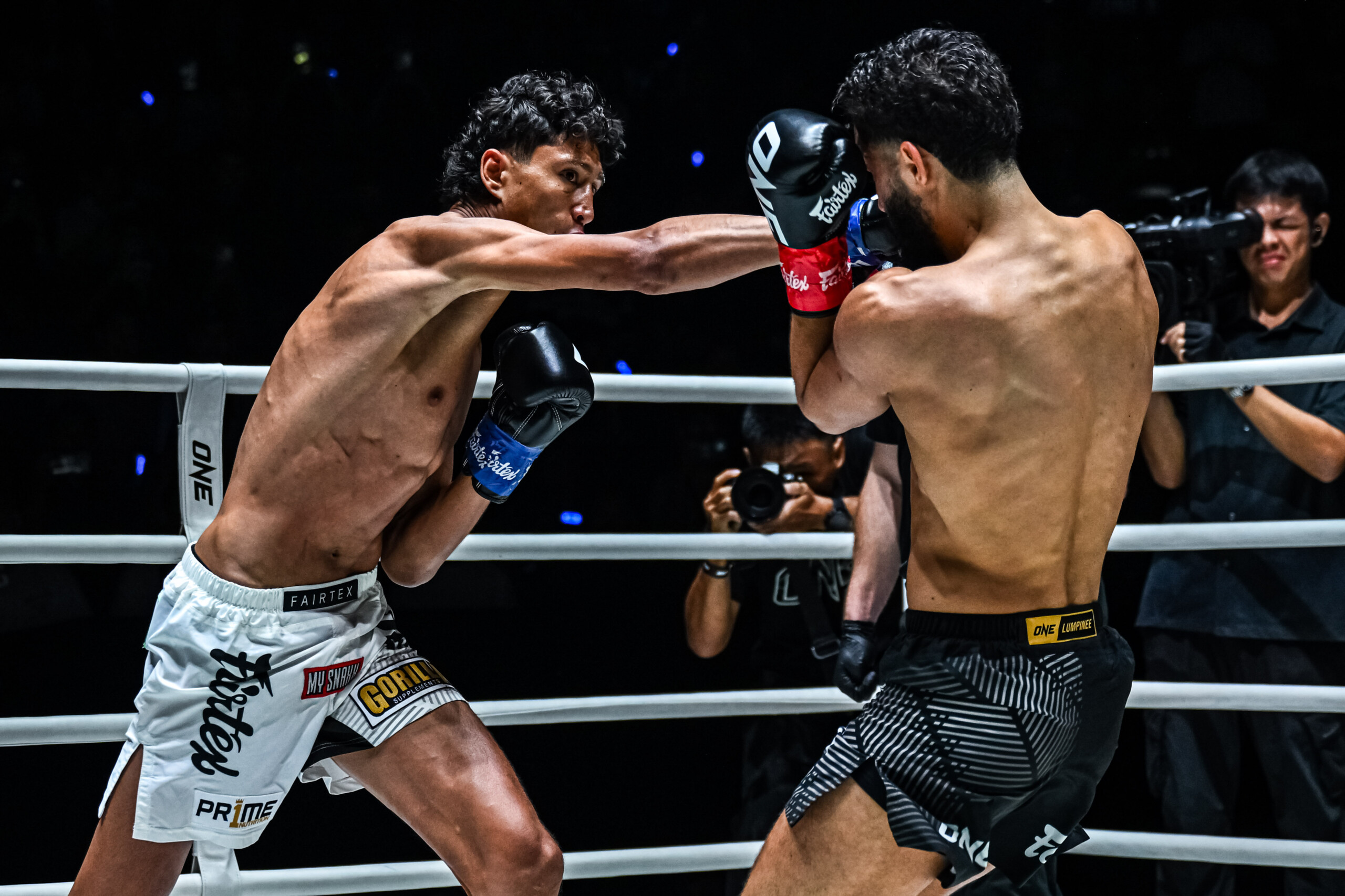 Nabil Anane punches Ilias Ennahachi at ONE Friday Fights 126