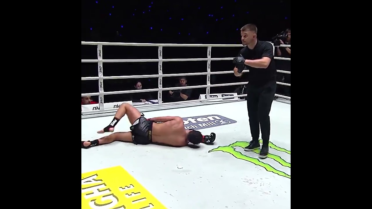 An accidental low blow results in a no contest between Nabil Anane and Ilias Ennahachi