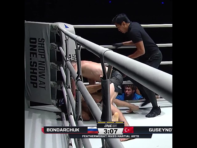 BRUTAL elbow  Ivan Bondarchuk batters Kamal Guseynov to move to 4 0 in ONE Friday Fights!