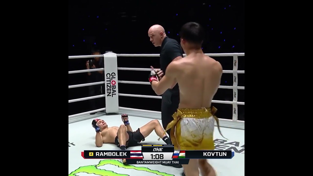 Out of NOWHERE ⚡ Rambolek starches Dmitrii Kovtun for his fourth straight win!