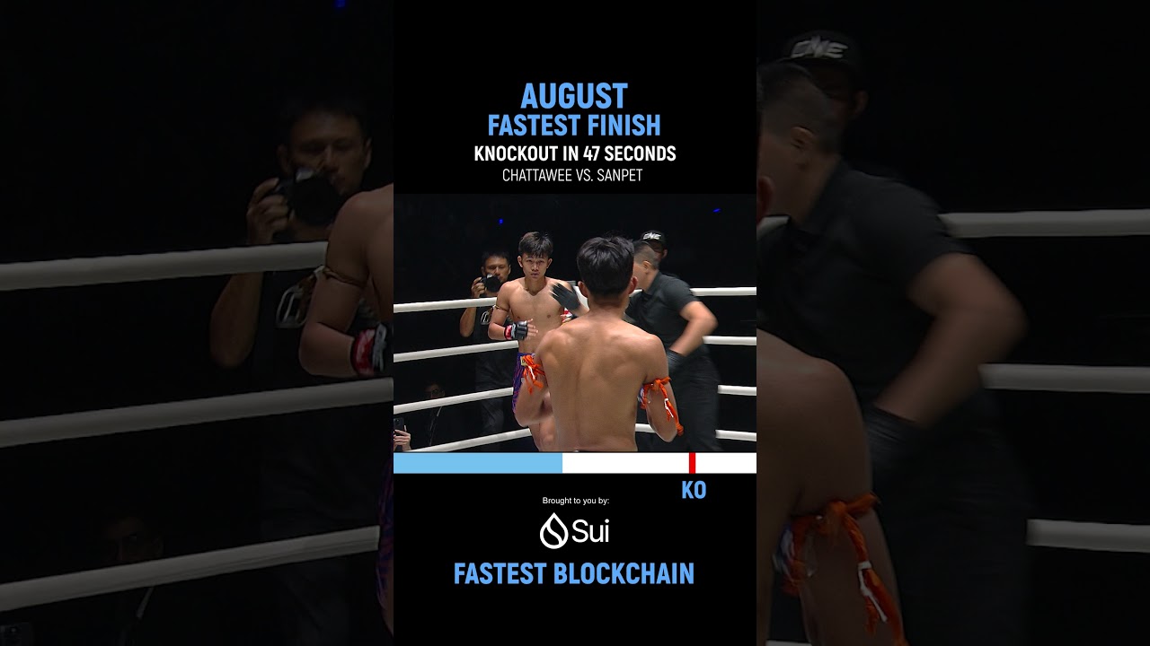 Sui presents Sanpet's firecrakcer 47 second KO  Experience the future of blockchain with sui.io.