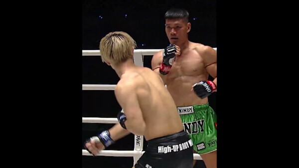 All the EXPLOSIVE strikes from the Muay Thai brawl between Tran Quoc Tuan and Yuya Jonishi!