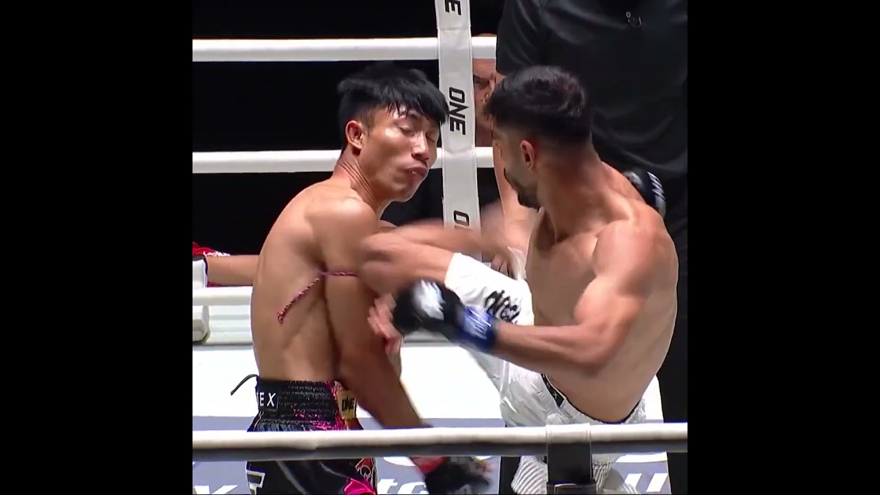 FAST ASLEEP  Ayad Albadr shuts down Petlampun with a massive head kick KO!