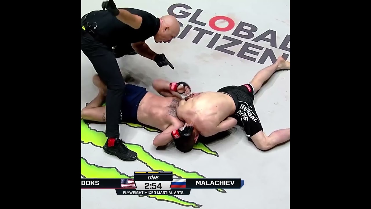 Go to SLEEP  Mansur Malachiev chokes out Jarred Brooks for his third straight win!