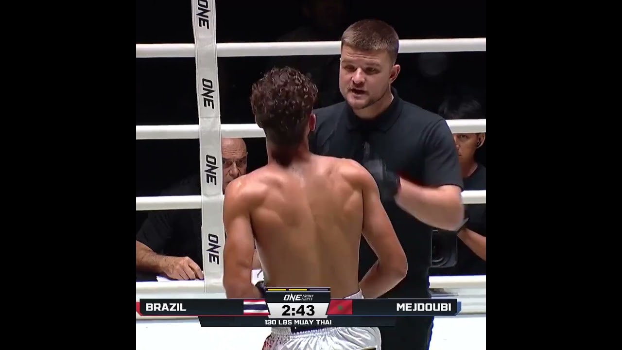 His leg was GONE  Brazil stops Soufiane Mejdoubi less than 30 seconds into Round 2!