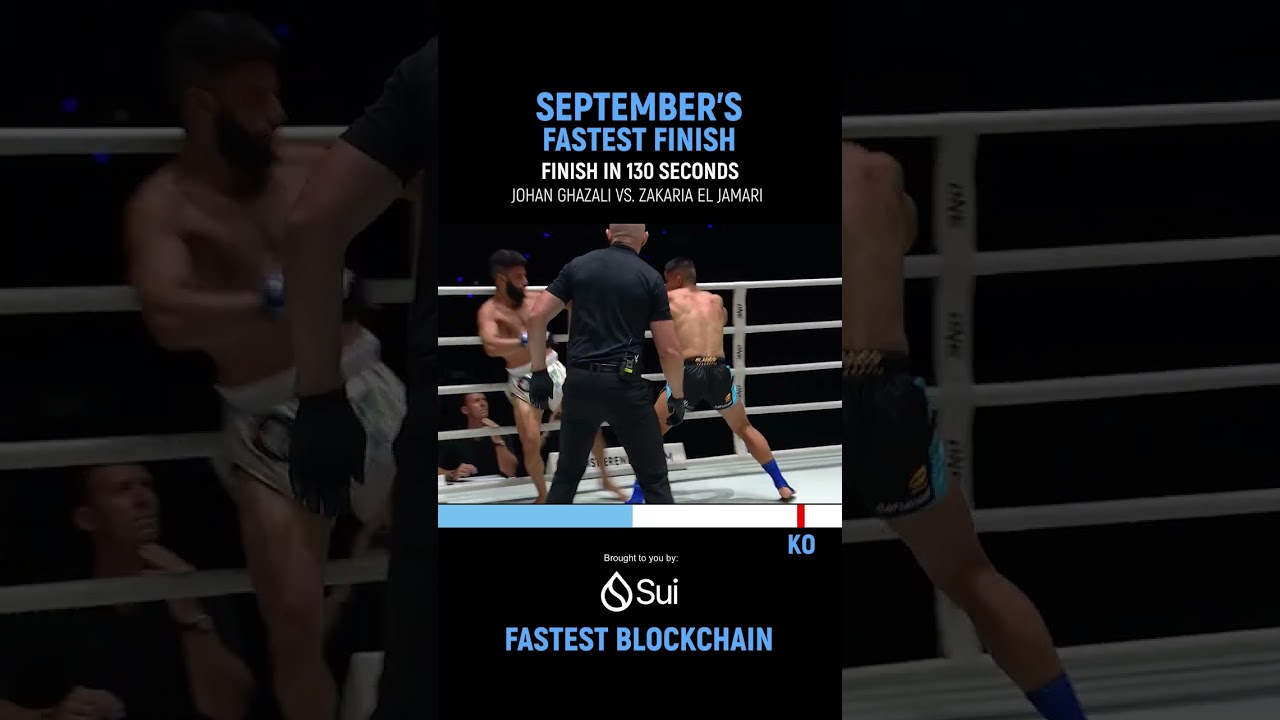 Johan Ghazali owns September’s fastest finish with a first round demolition of Zakaria El Jamari