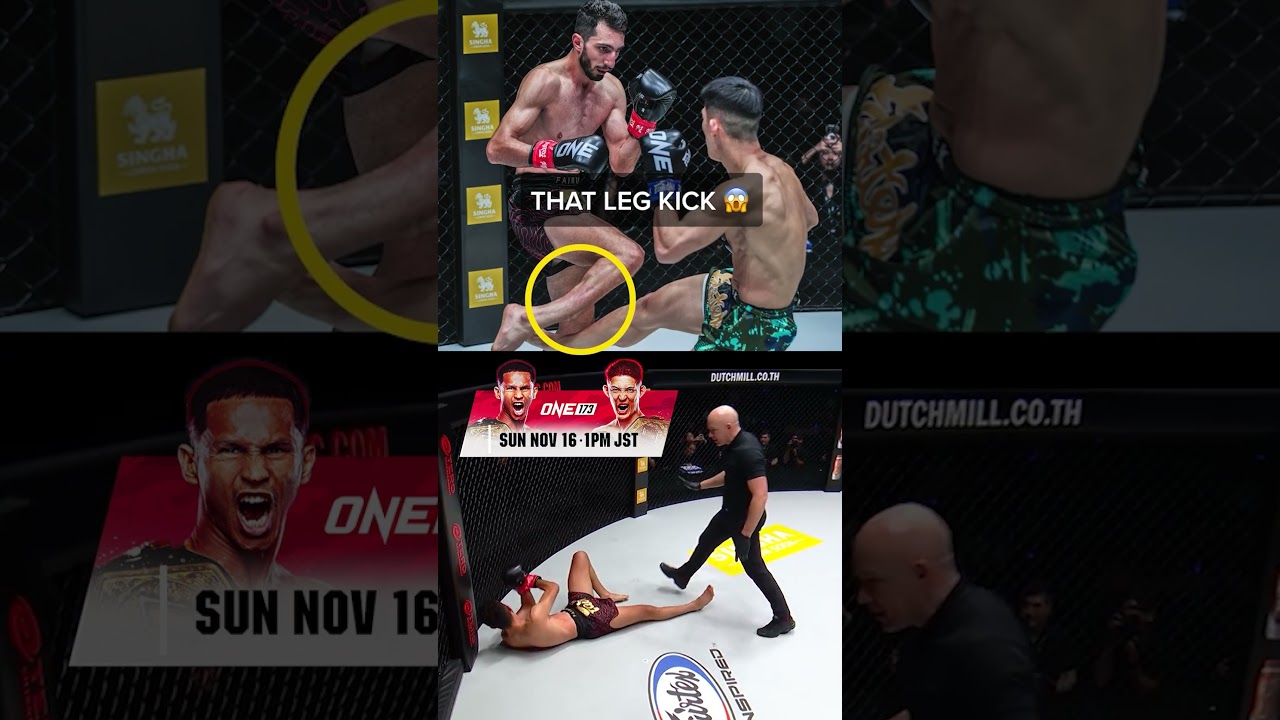 NASTY!  Will Masaaki Noiri land another devastating leg kick on Superbon at ONE 173?