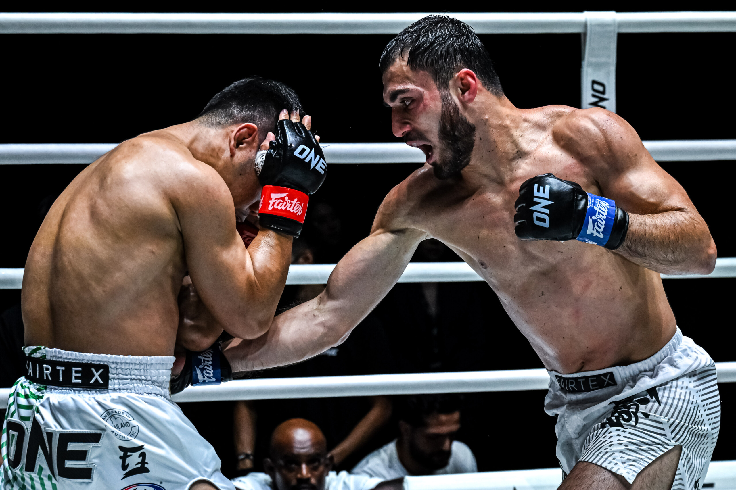 Yodlekpet and Anar Mammadov in action at ONE Friday Fights 134.
