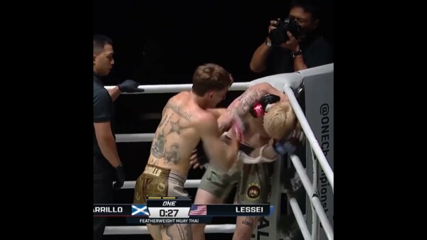 CRUSHING power  Nico Carrillo overwhelms Luke Lessei for an epic TKO win!