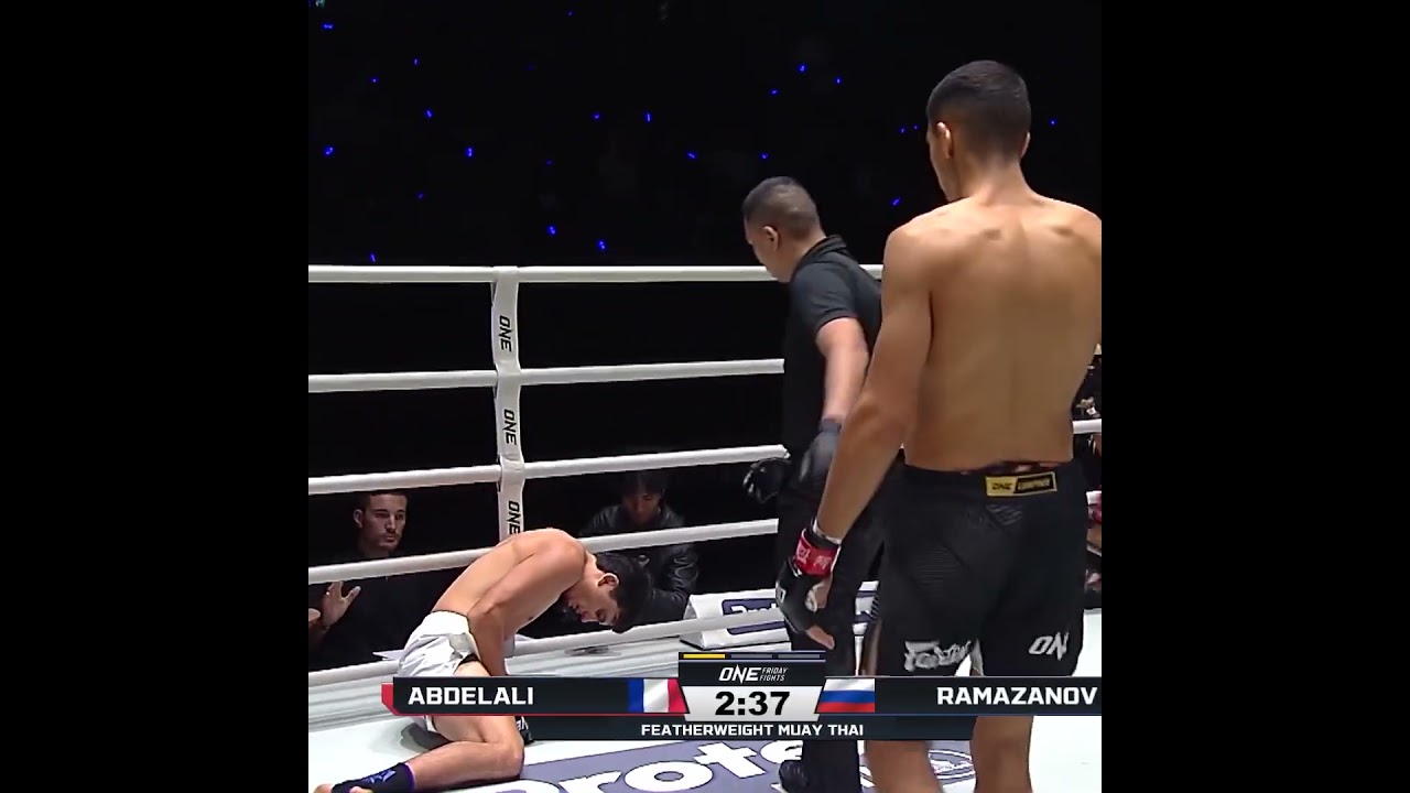 Elies Abdelali wins via TKO after an unfortunate injury to Alaverdi Ramazanov.