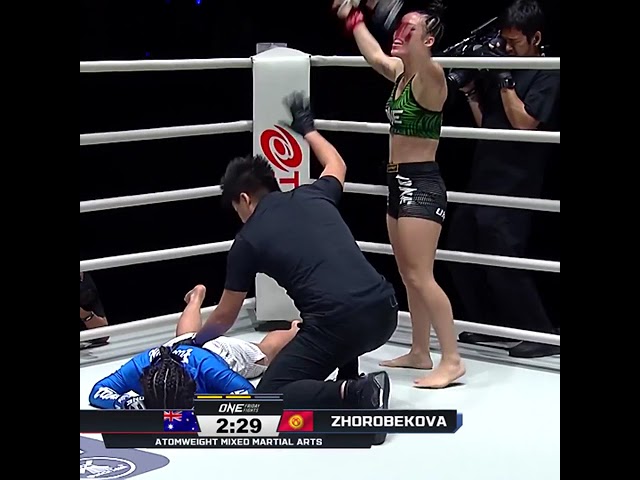 HELLBOW  Kim Tran KOs Almagul Zhorobekova in our opening bout at ONE Friday Fights 134!