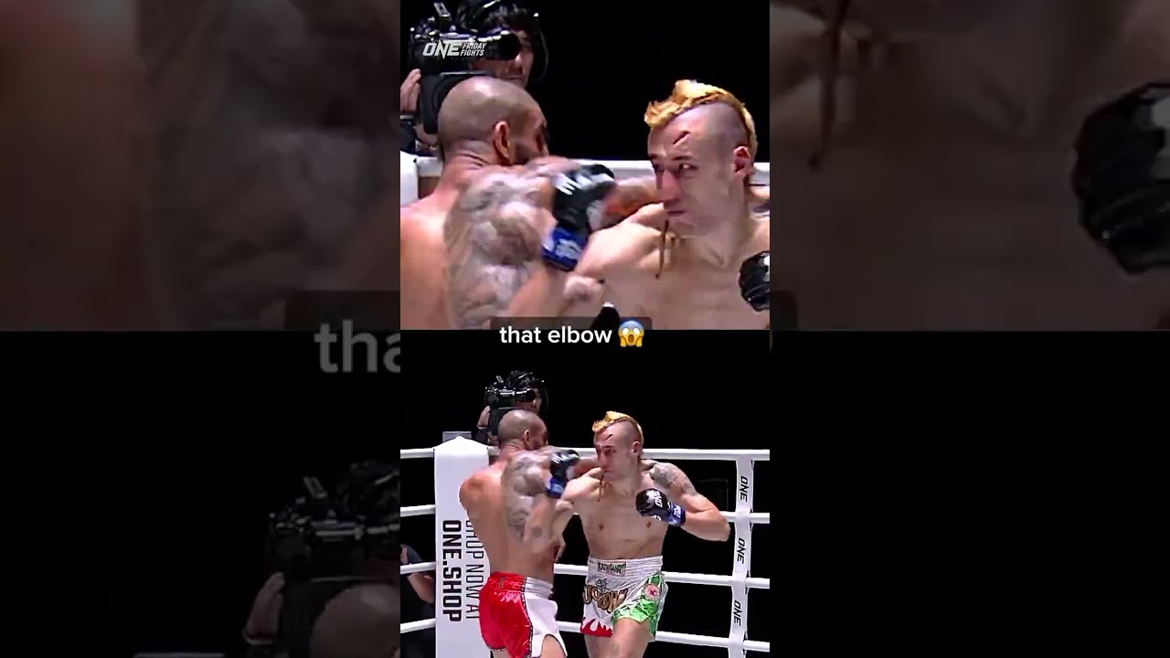 Lethal ELBOW  Anton Petrov sliced open Luca Lombardo's head!