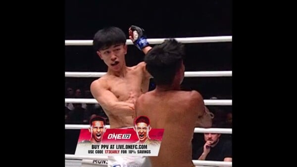 Nadaka’s KO power is UNREAL  See the Japanese phenom bring the heat against Numsurin at ONE 173!