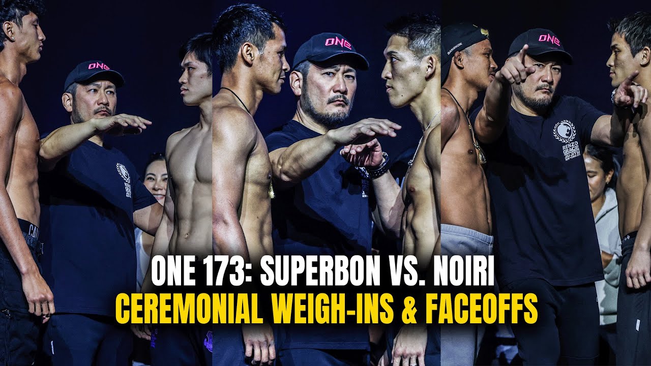 ONE 173: Superbon vs. Noiri | Ceremonial Weigh Ins & Faceoffs Highlights