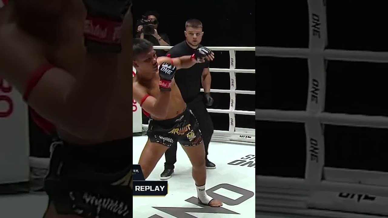 That elbow sent him STUMBLING!