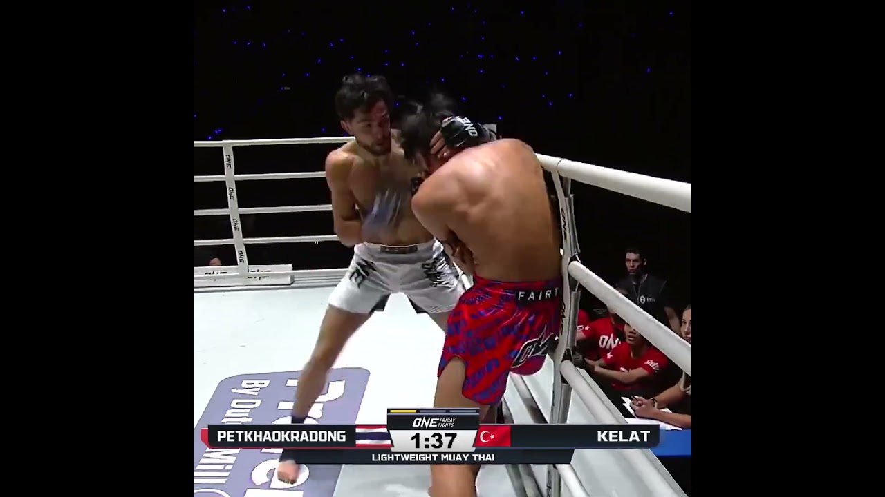 NONSTOP strikes  Ali Kelat swarms Petkhaokradong for an insane first round KO!