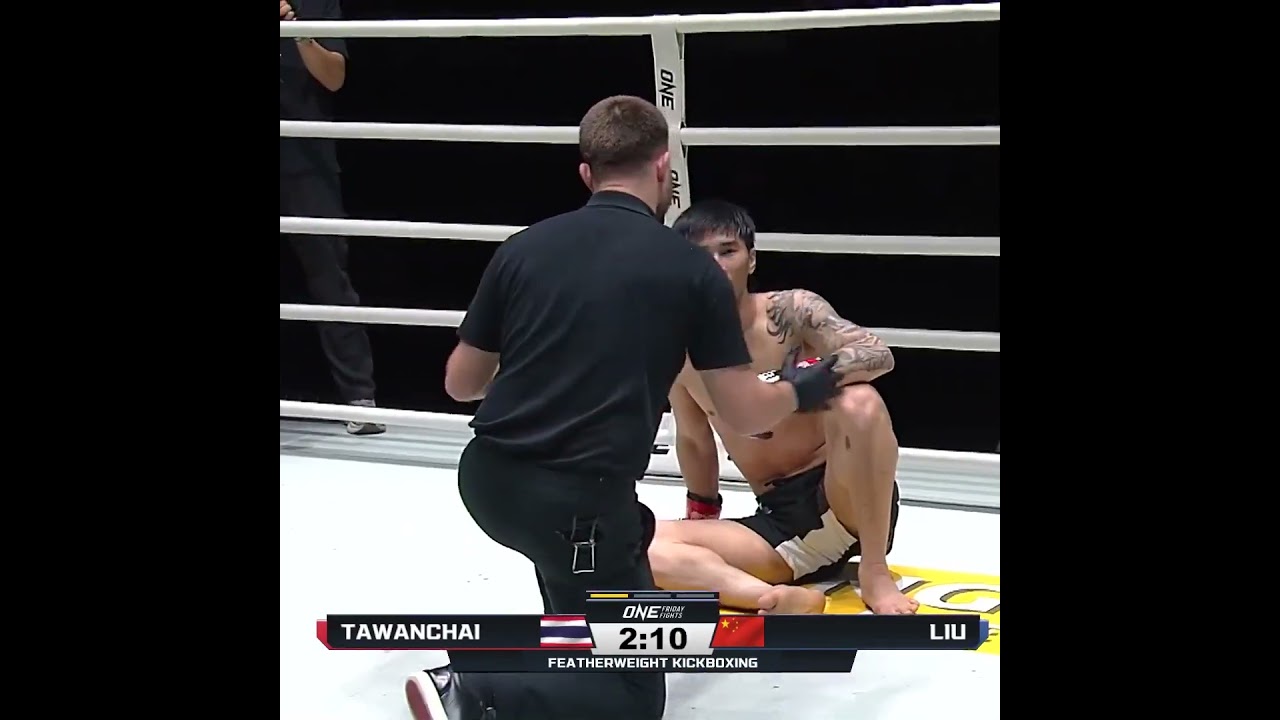 SHOCKING result  Liu Mengyang stops Tawanchai with a single leg kick!