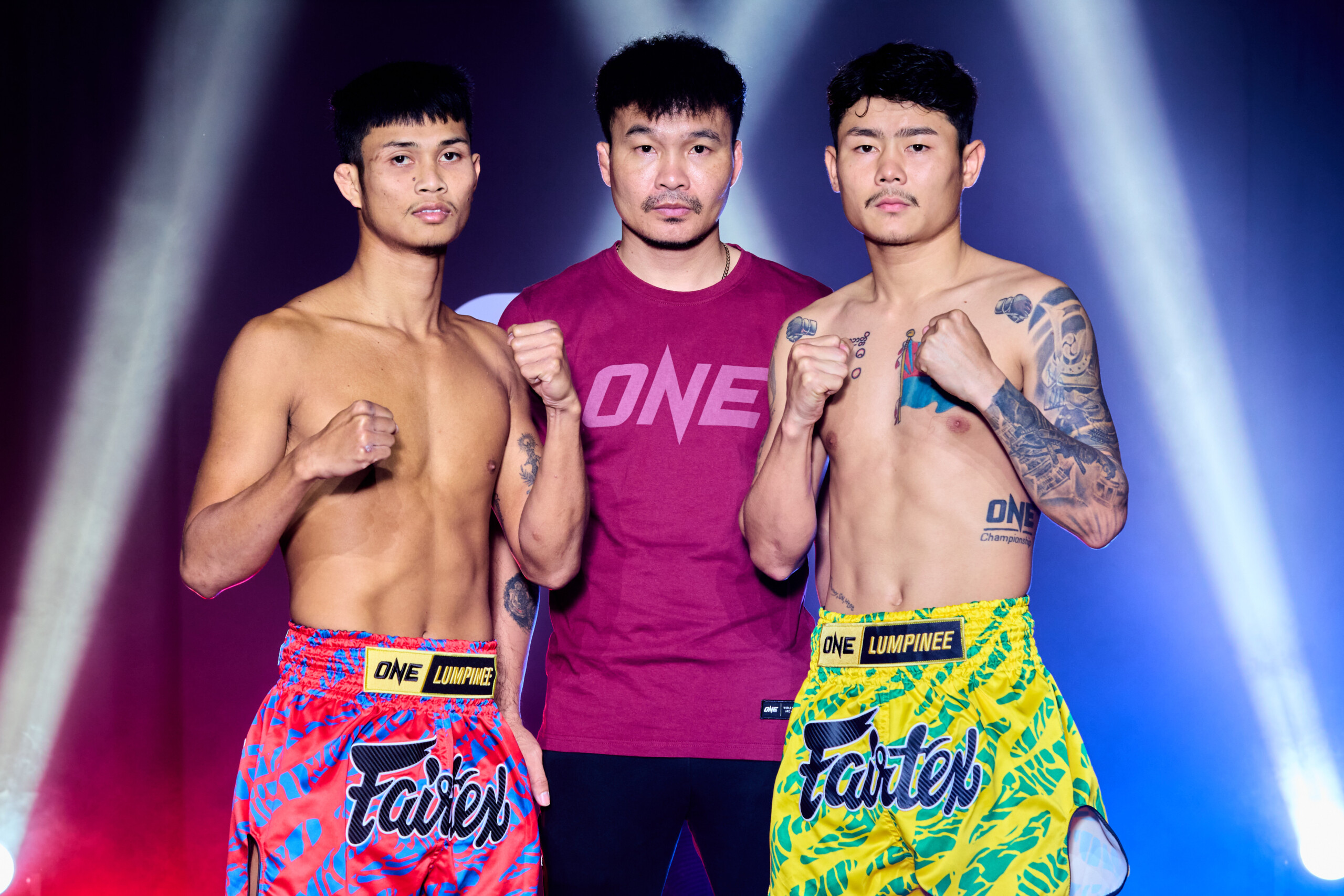 Kongchai and Thway Lin Htet face off ahead of ONE Friday Fights 140