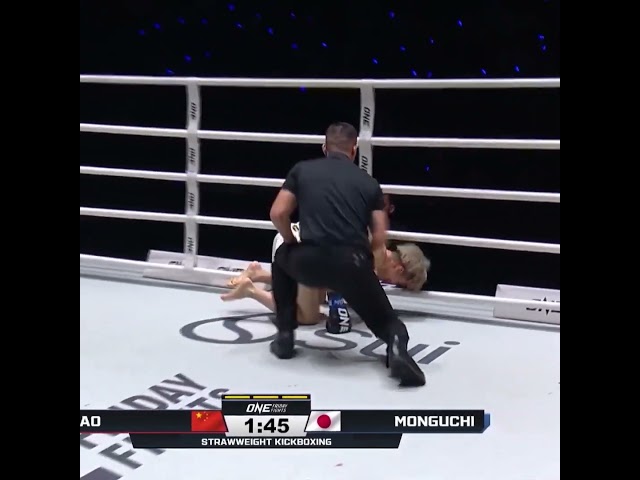DAZZLING debut  Zhao Zhengdong TKOs Keisuke Monguchi!