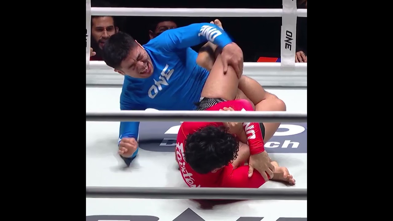 LOCKED IN  Henrique de Almeida Cabral kicks off ONE Friday Fights 140 with a slick heel hook!