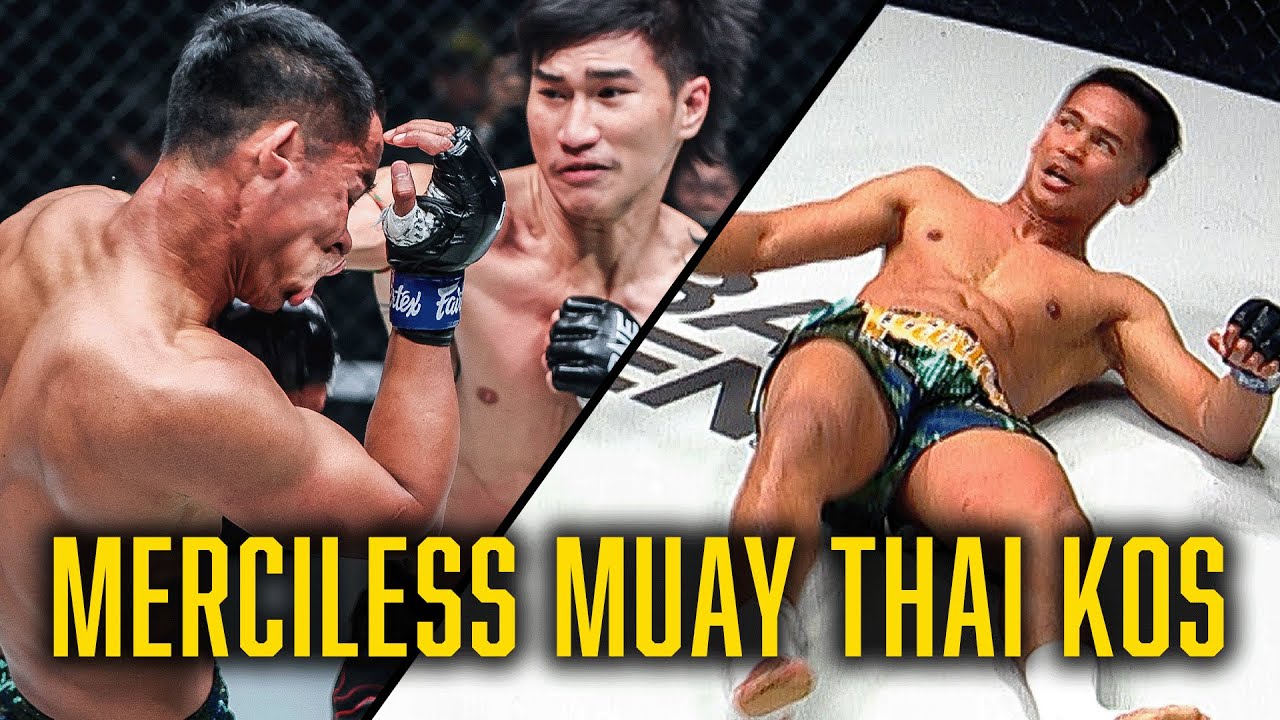 NO MERCY  ONE's Most RUTHLESS Muay Thai KOs | Tawanchai, Nabil Anane, and More!