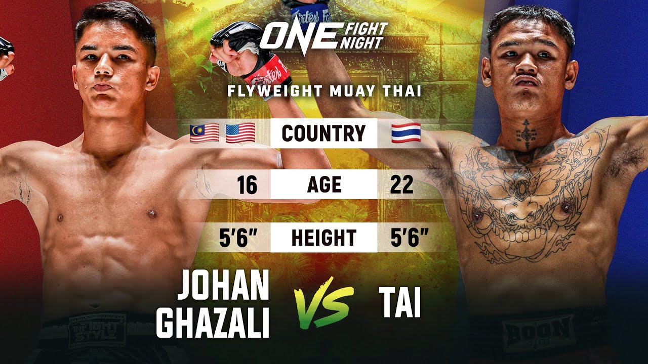 Non Stop BANGER  Johan Ghazali vs. Tai | Muay Thai Full Fight