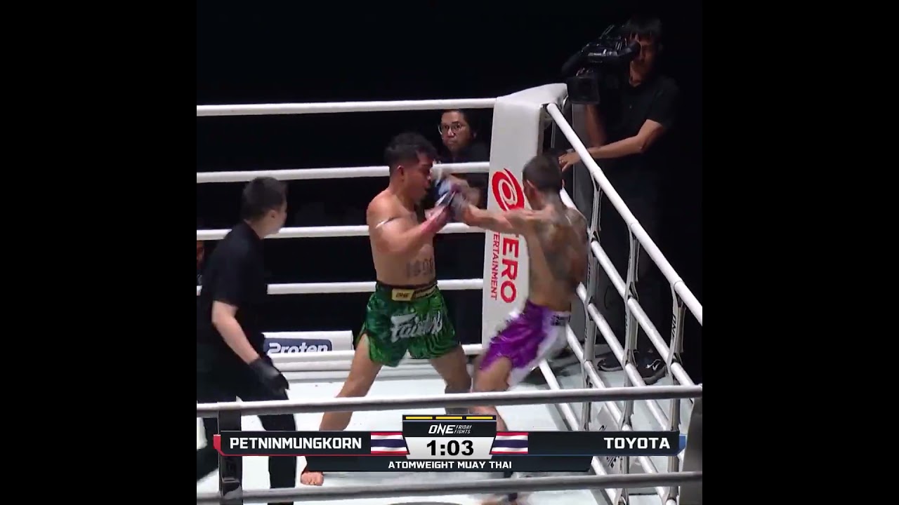 Still PERFECT  Petninmungkorn KOs Toyota to improve to 6 0 on ONE Friday Fights!