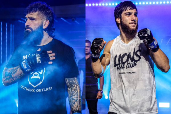 Split screen of Chase Mann and Dzhabir Dhabrailov