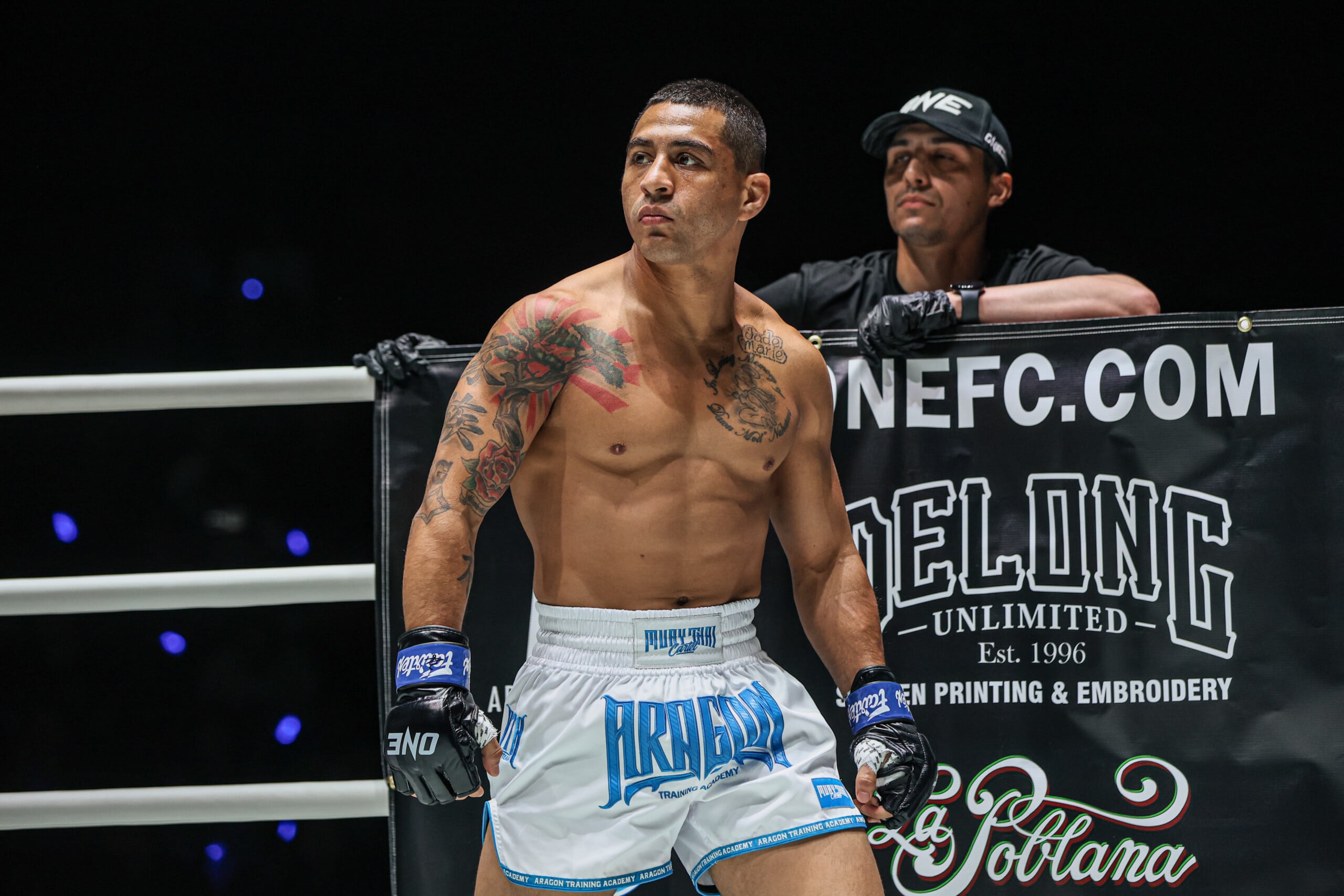 Gilbert Nakatani inside the ring at ONE Fight Night 42