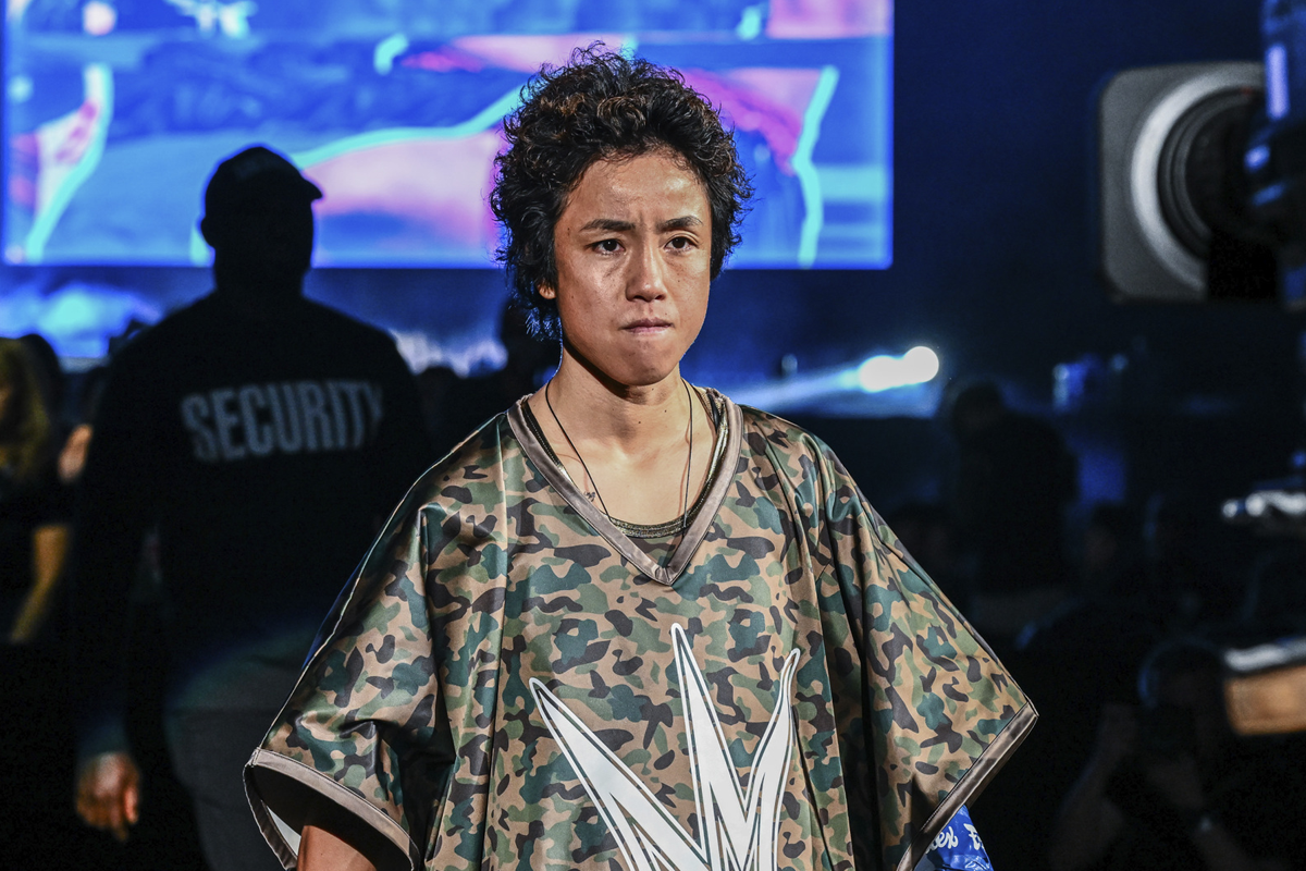 Kana Morimoto walks out to the Circle at ONE 173.
