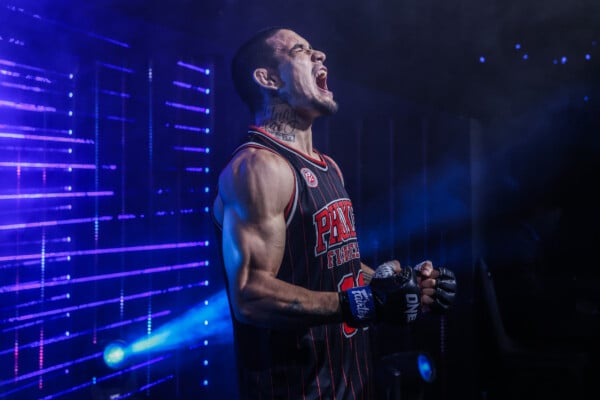 Lucas Gabriel makes his way to the ring at ONE Fight Night 44