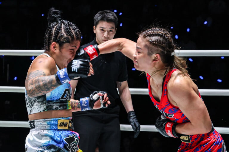 Muay Thai superstar Stamp Fairtex punches Cynthia Flores