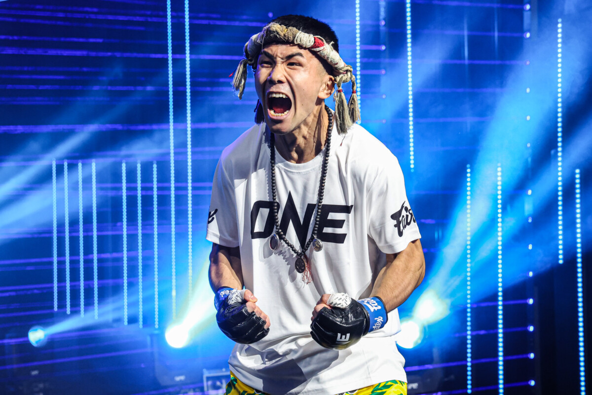 Asahi Shinagawa makes his way to the ring for Salvador Velazquez Villarello fight at The Inner Circle 24