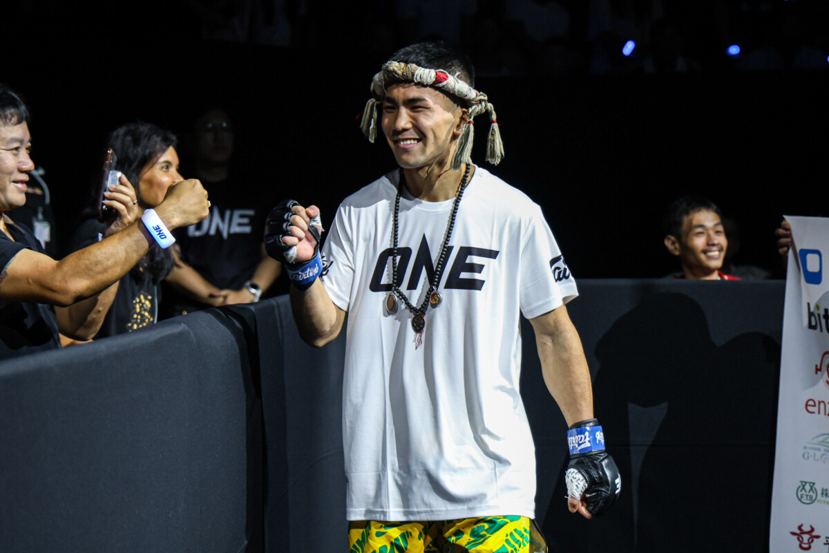 Asahi Shinagawa makes his way to the ring for Salvador Velazquez Villarello fight at The Inner Circle 24