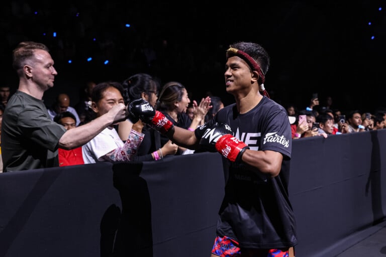 Panpayak Jitmuangnon makes his way to the ring at The Inner Circle 23 on July 24