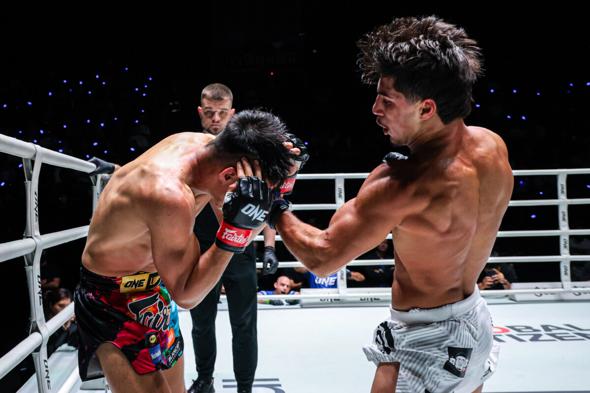 Ramadan Ondash connects with an uppercut on Johan Ghazali at The Inner Circle 24.