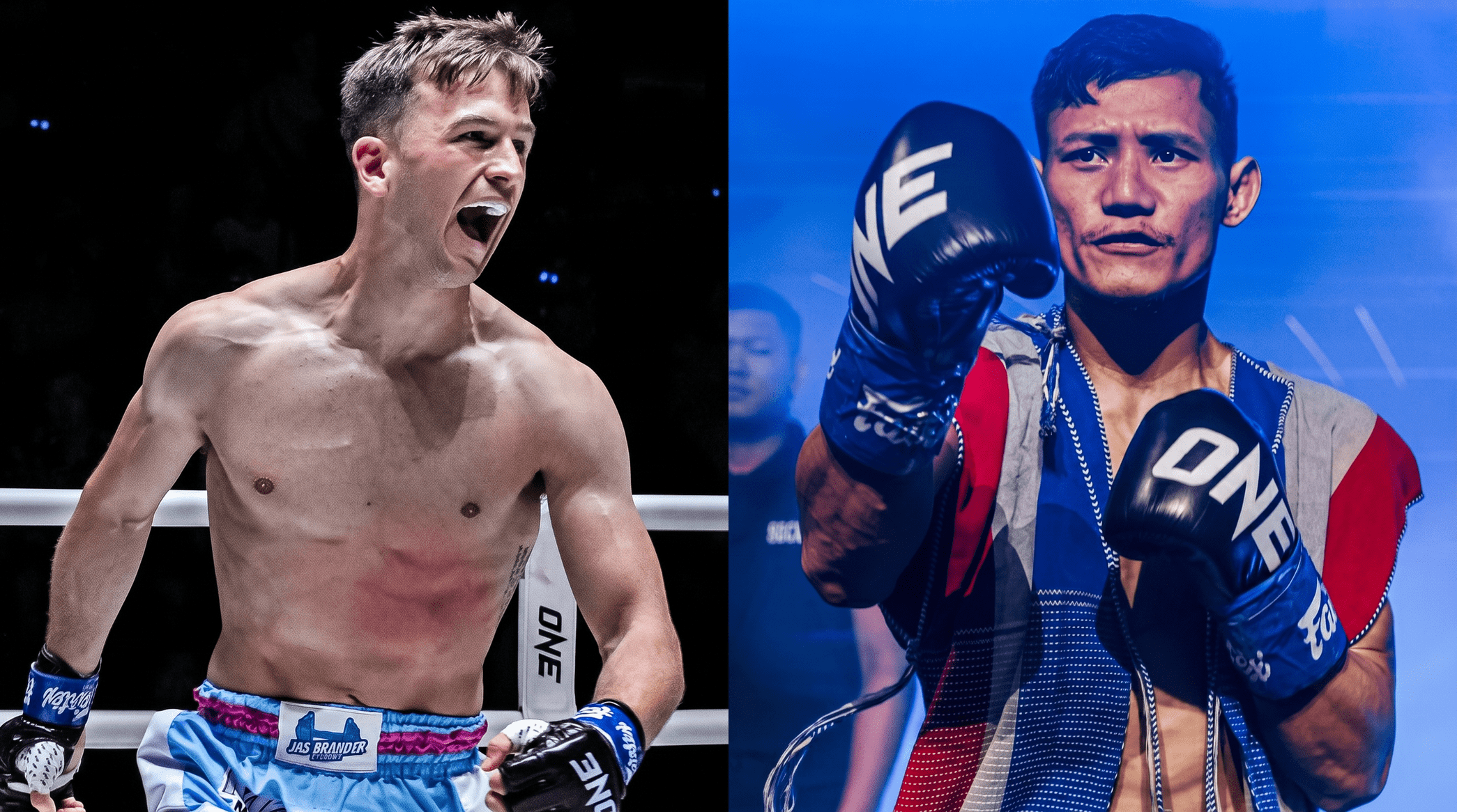 Stephen Irvine (L) meets Suablack (R) at ONE Fight Night 45