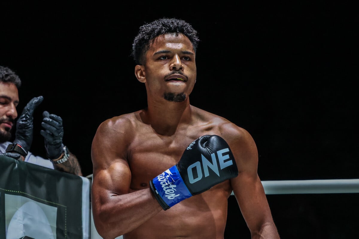 Denis Souza Jr. readies himself for Dmitrii Kovtun at ONE Fight Night 46