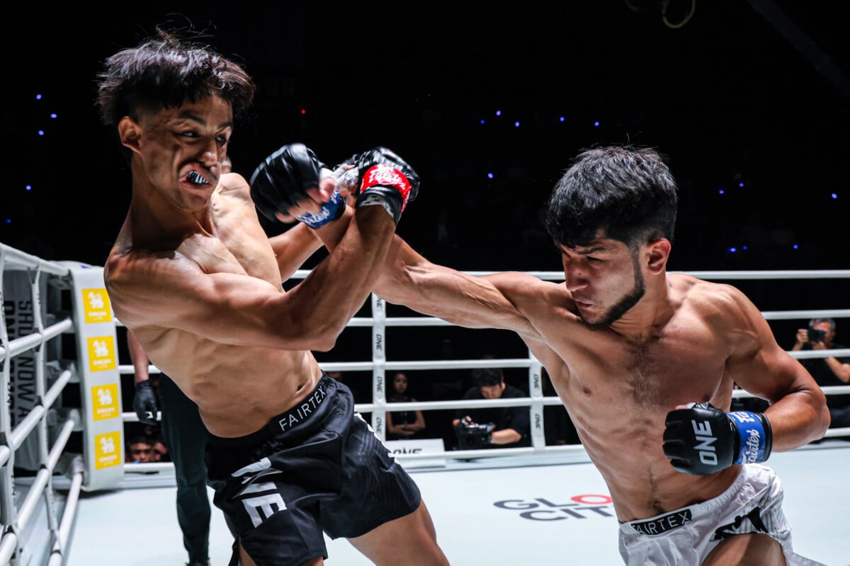 Fakhriddin Khasanov fires a devastating right on Basta Abdelmouneme at The Inner Circle 28
