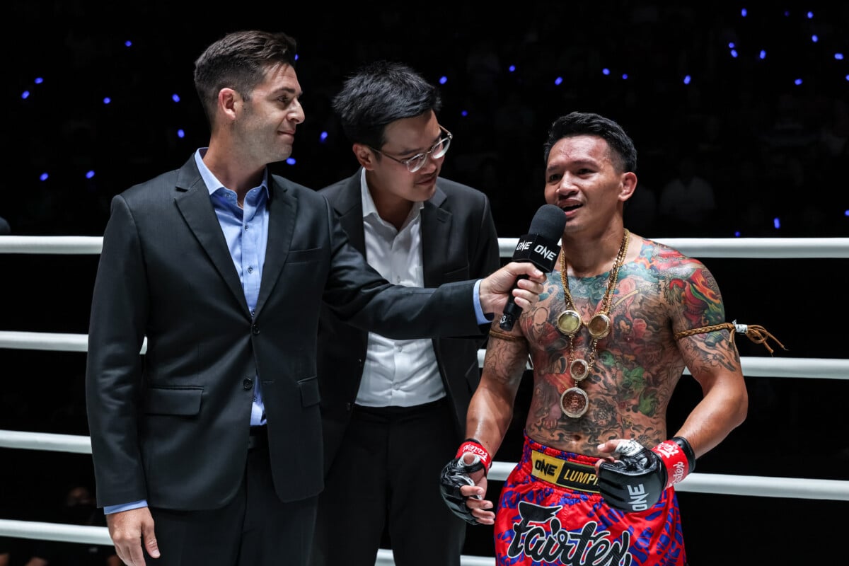 Gingsanglek speaks after his win over Dmitri Ramos at The Inner Circle 26