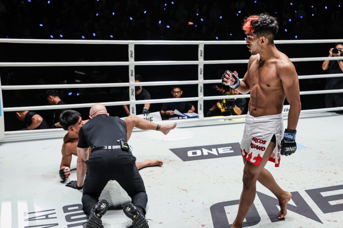 Marcos Aurelio Jhanlo Mark Sangiao via knockout at ONE Fight Night 46