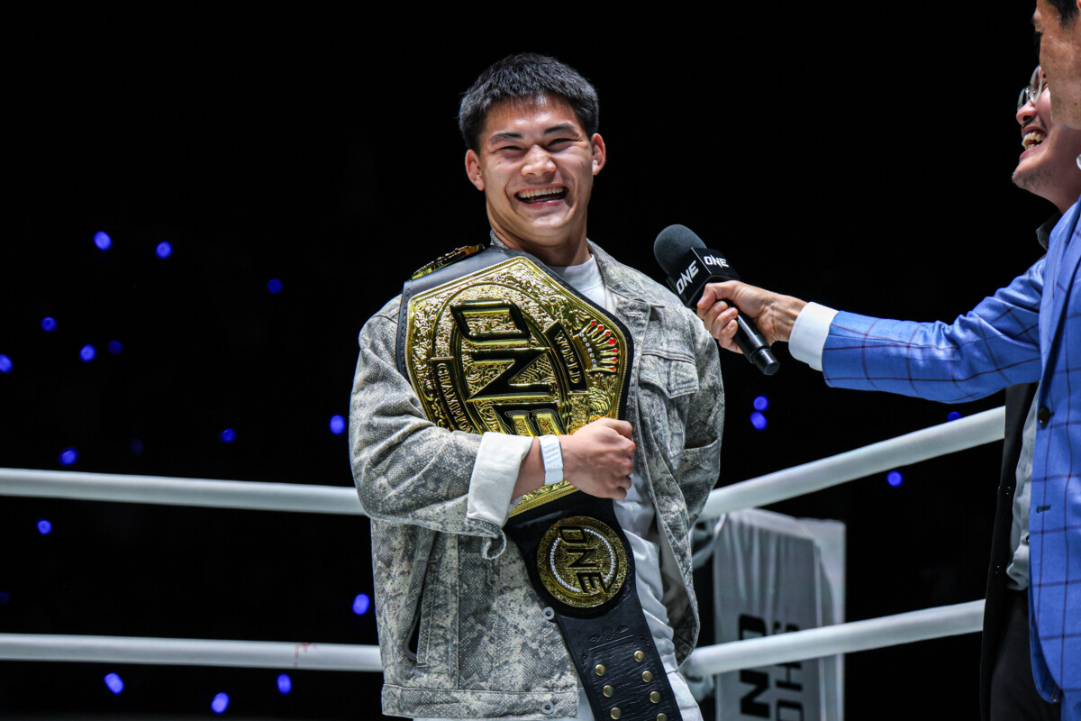 ONE Bantamweight Muay Thai World Champion Rambolek Chor Ajalaboon gives an interview at The Inner Circle 25