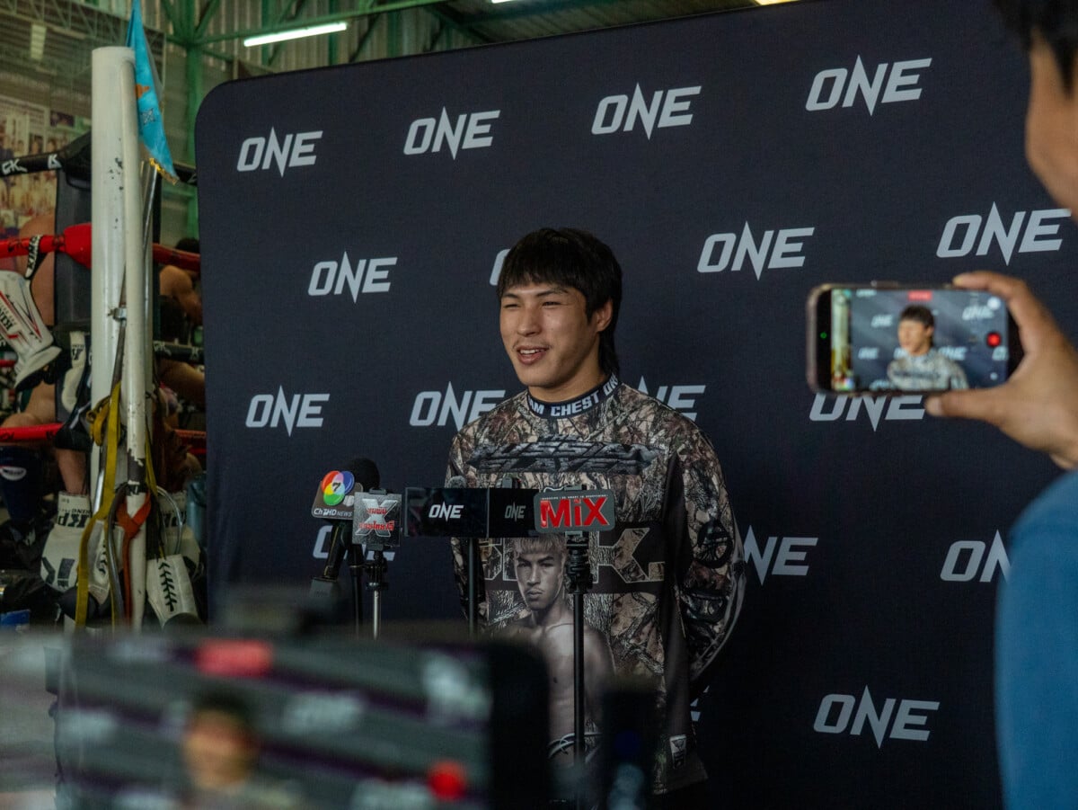 Yod IQ Or Pimolsri speaks to media at The Inner Circle 30 open workout