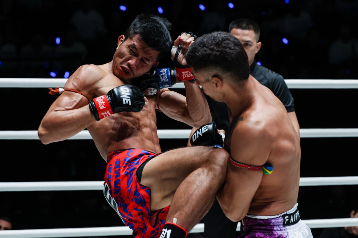 Julio Lobo fires off a right hook against Ferrari at The Inner Circle 30
