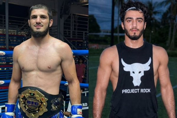 Undefeated MMA fighters Ilmadi Israilov (left) and Kalandar Tabarov (right)
