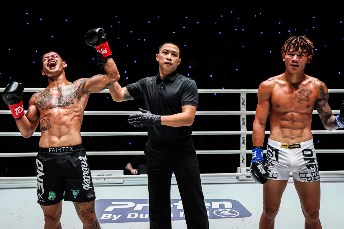 Kongthoranee gets his hand raised at The Inner Circle 32