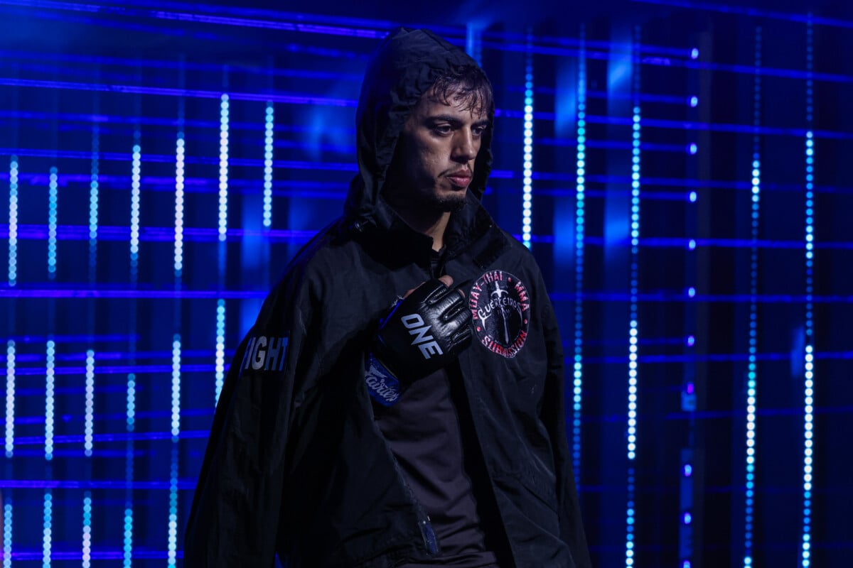 Pedro Dantas makes his way to the ring for Hector Almonacid matchup at ONE Fight Night 47