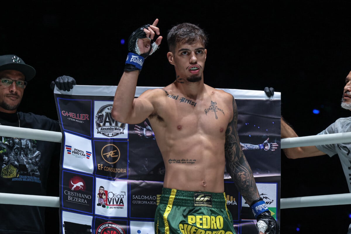Pedro Dantas gets ready to fight Hector Almonacid at ONE Fight Night 47